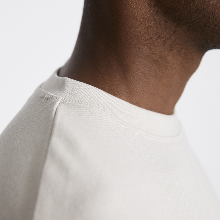 Heavy boxy tee "Mikael" Stone